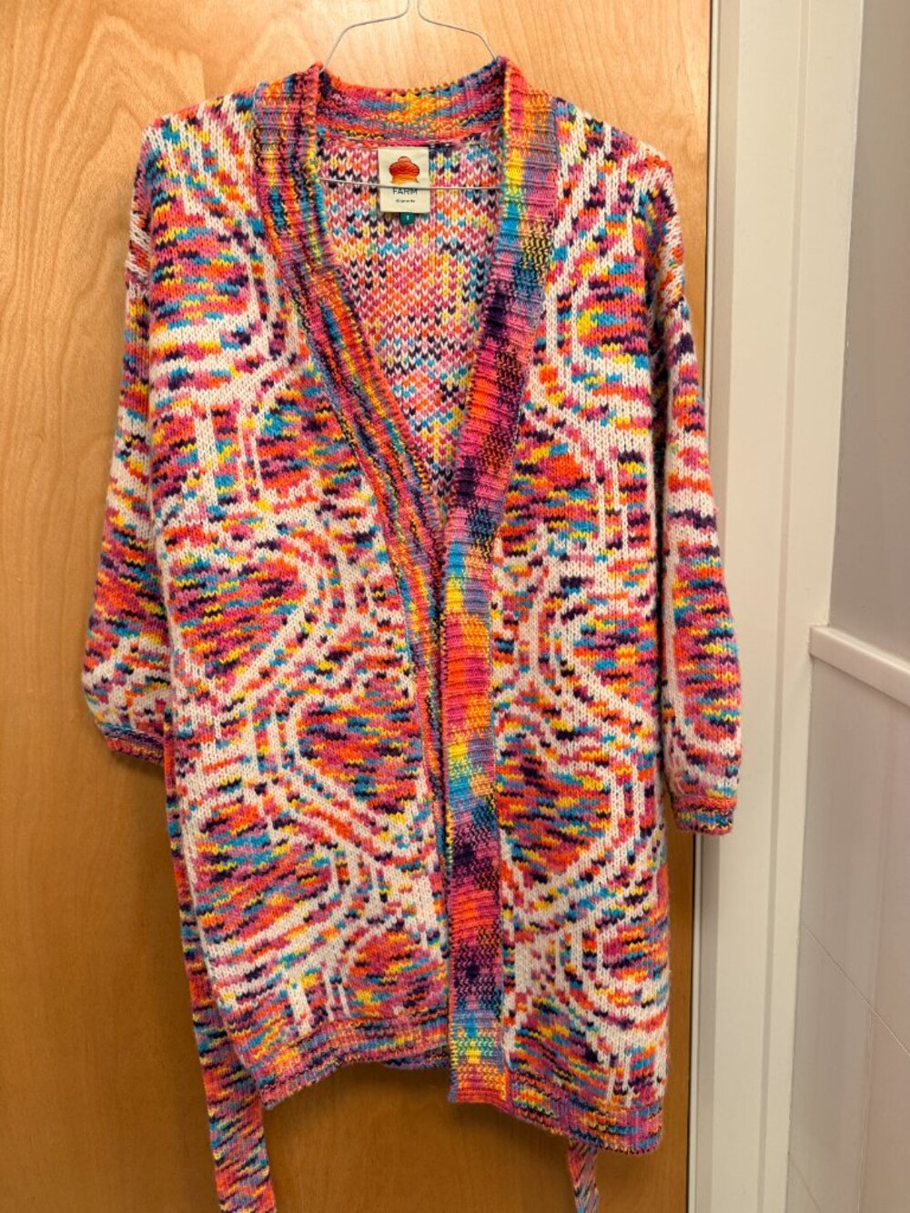 Farm Rio Multicolored Wild Hearts Cardigan - Picture 4 of 16